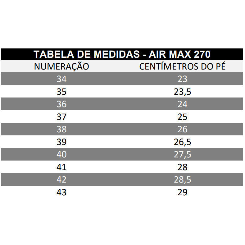 Tenis Max 270 Masculino e Feminino Esportivo Clássico