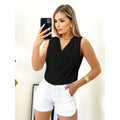 Blusa Regata Gola Boba Manga Elegante Soltinha Moda