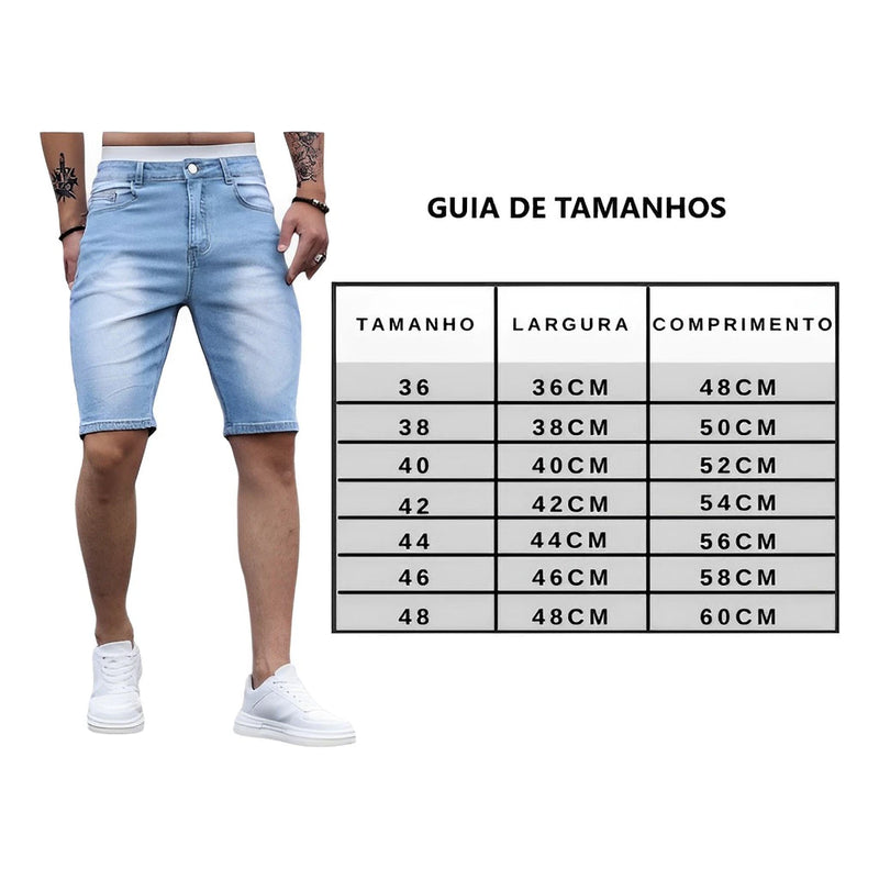 Kit 02 Bermudas masculina Lisa Modas Verão