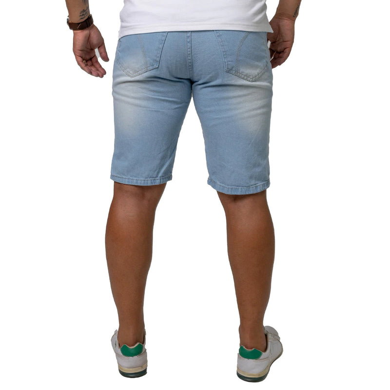 Bermuda Jeans Masculina Clara Rasgada ENVIO-IMEDIATO