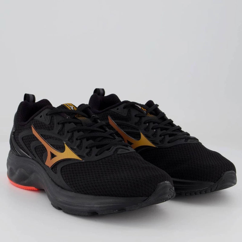 Tênis Mizuno Space 4 Preto e Laranja