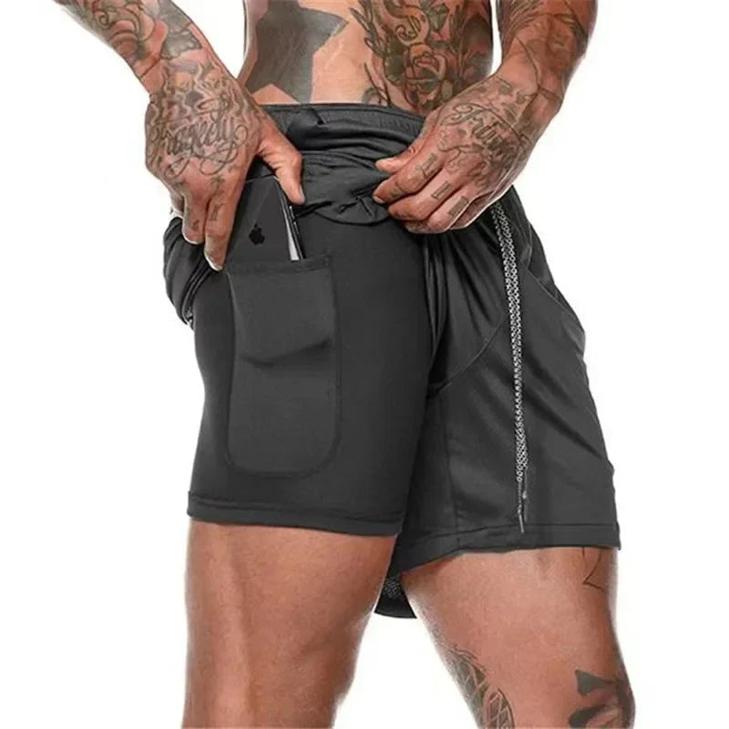 Shorts Masculino DryFit Com Compressão + [BRINDE EXCLUSIVO]