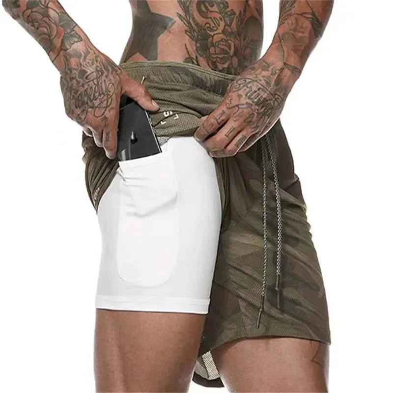 Shorts Masculino DryFit Com Compressão + [BRINDE EXCLUSIVO]