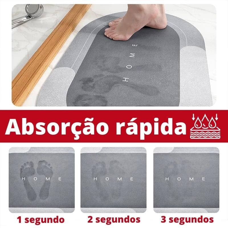 Tapete para Banheiro Antiderrapante Absorvente Premium