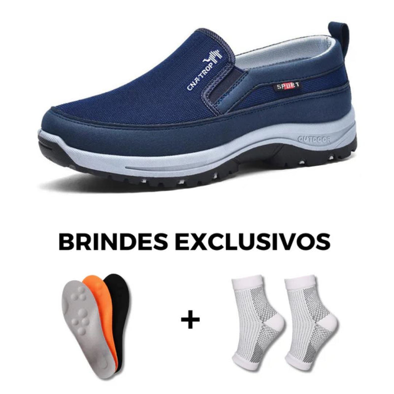 Tênis Ortopédico Masculino Pheron Comfort Titanium® + (BRINDE EXCLUSIVO)