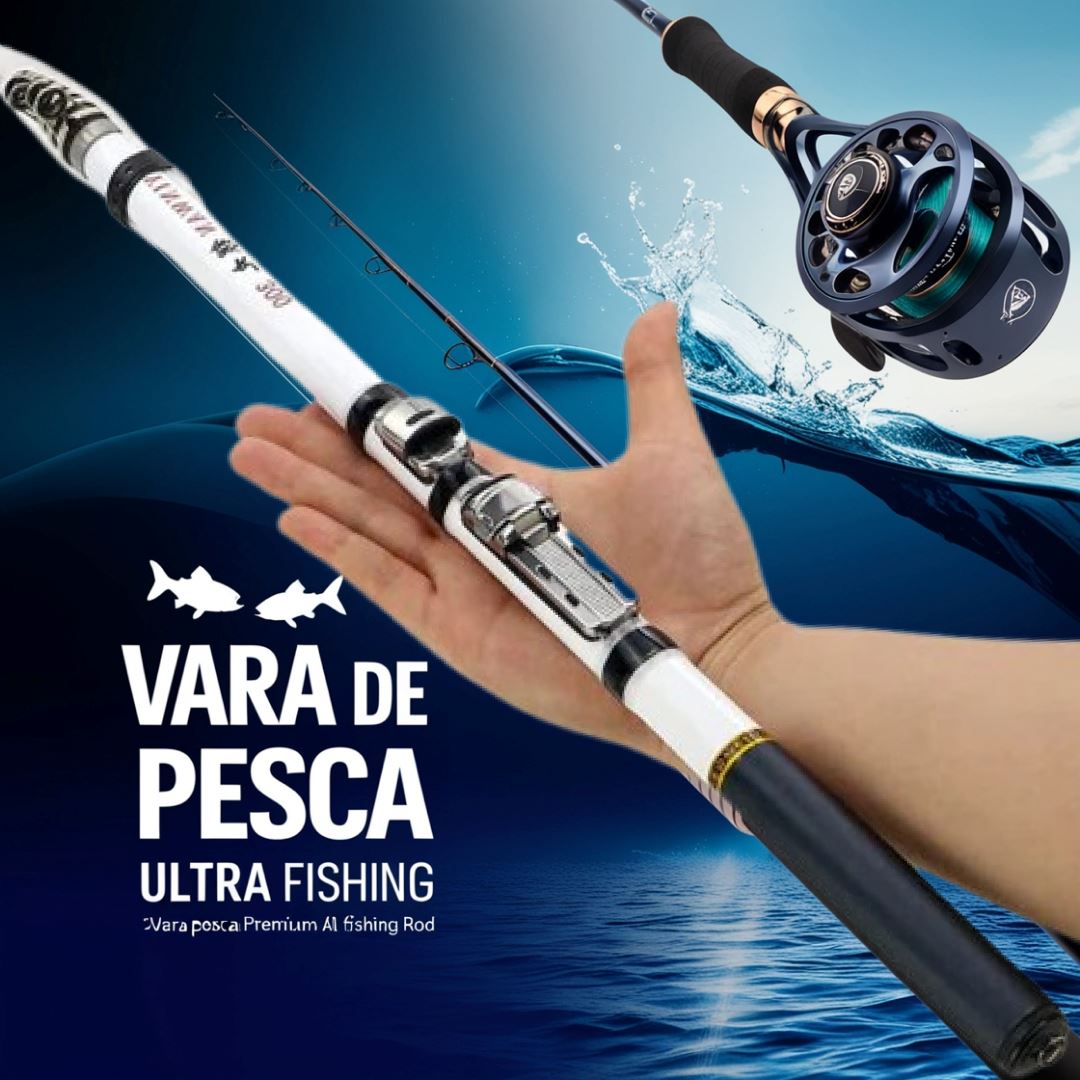 Vara de Pesca Premium Ultra Fishing - A mais forte do mundo