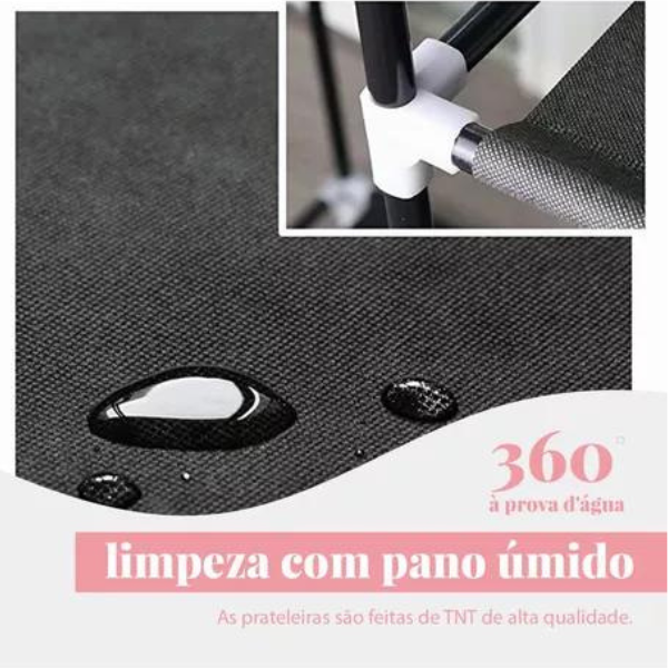 Guarda-Roupa Dobrável 2 Portas Armário Para Organi