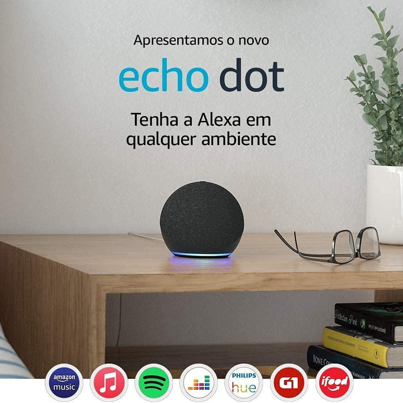 Echo Dot (4ª Geração) - Smart Speaker com Alexa [FRETE GRÁTIS] 12x