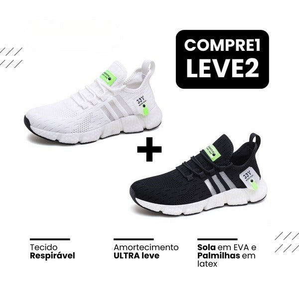 Tênis Esportivo Fast Comfort 33Y Unissex (COMPRE 1, LEVE 2 + Frete Grátis)