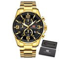 Premium Gold Luxury Original Men's Golden Watch