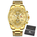 Premium Gold Luxury Original Men's Golden Watch