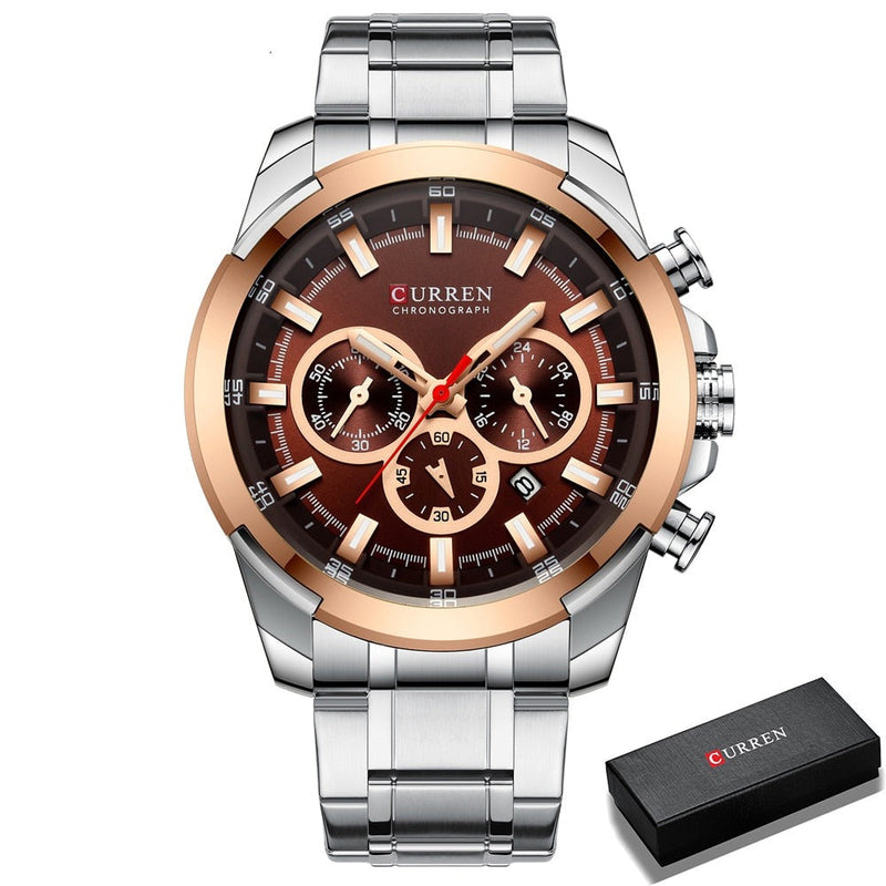 Relógio Curren Masculino Chronograph 8361 Original