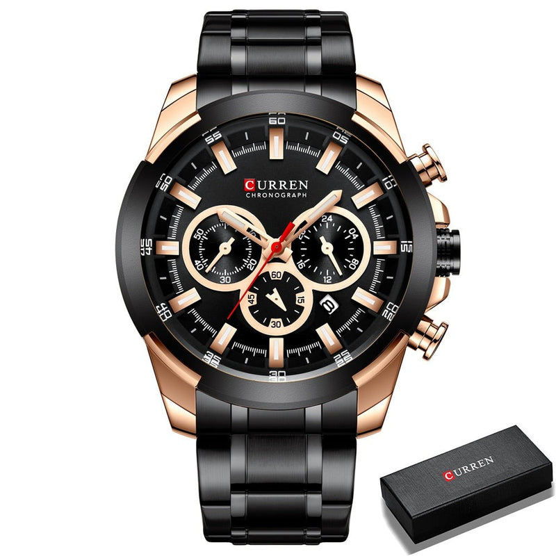 Relógio Curren Masculino Chronograph 8361 Original