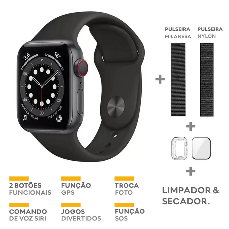 Iwo 14 Watch Series 7 GPS + [5 BRINDES] Frete Grátis 12x