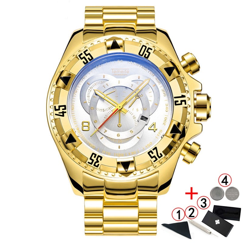 Temeite Golden Premium Original Men's Watch