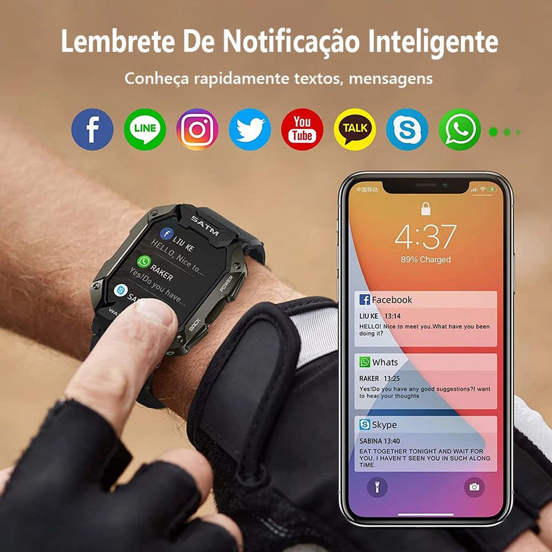 Relógio Smartwatch Indestrutível Militar Original