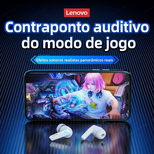 Fone Bluetooth Gamer Lenovo® GM2 Pro Original