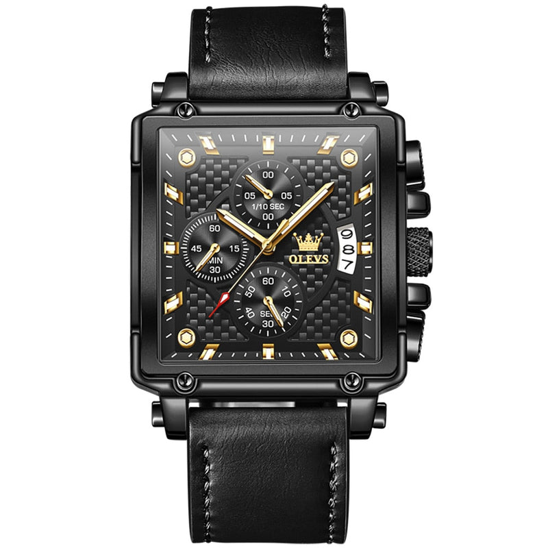 Olevs Luxury Original Square Men's Watch