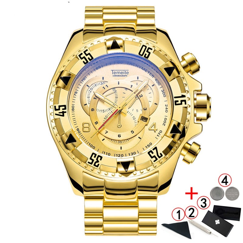 Temeite Golden Premium Original Men's Watch