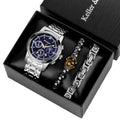 Authentic Poedagar Men's Watch Kit with Two Bracelets