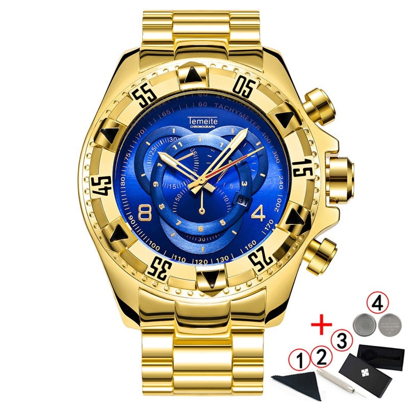 Temeite Golden Premium Original Men's Watch